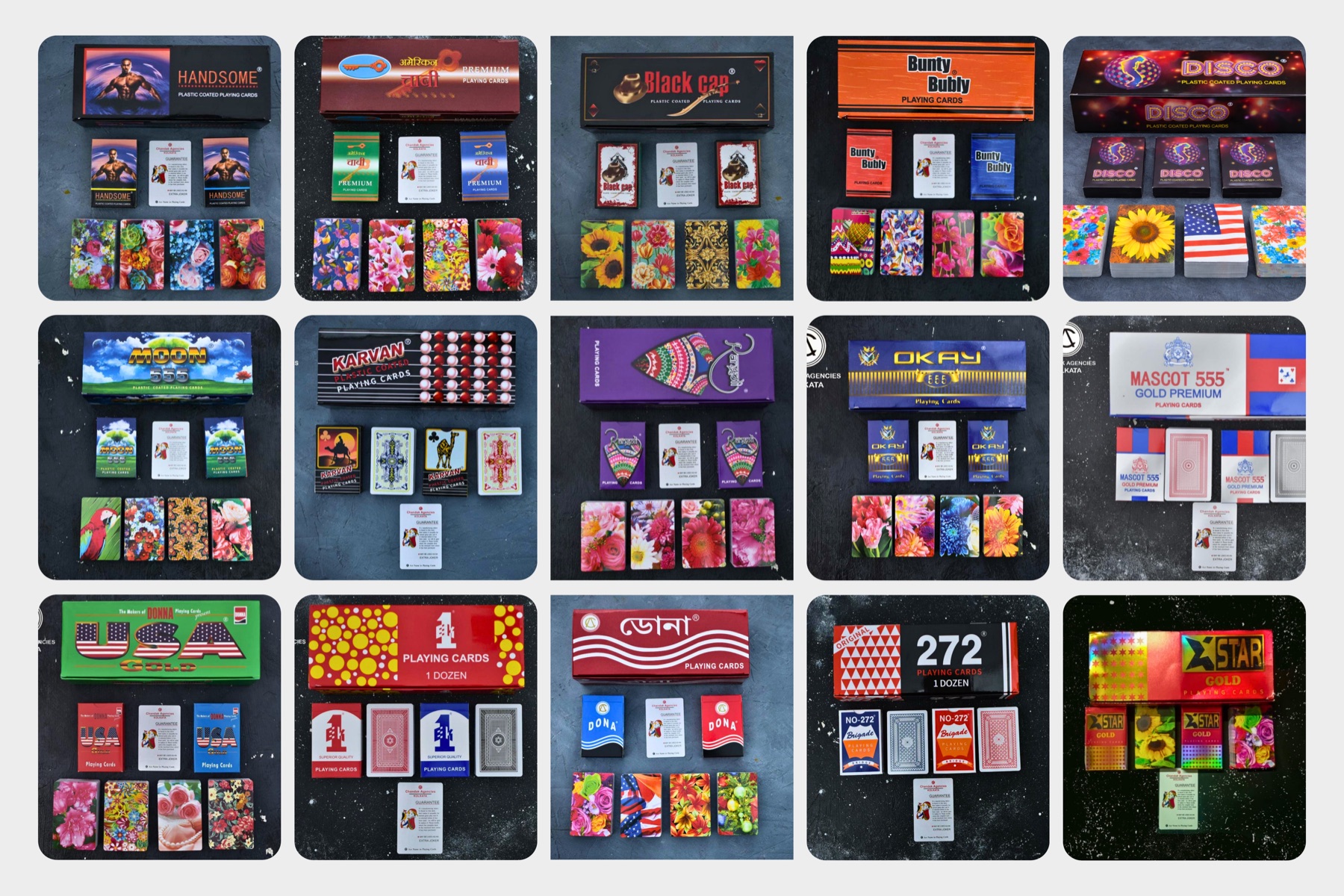 In-house playing card brand portfolio by Chandak Agencies