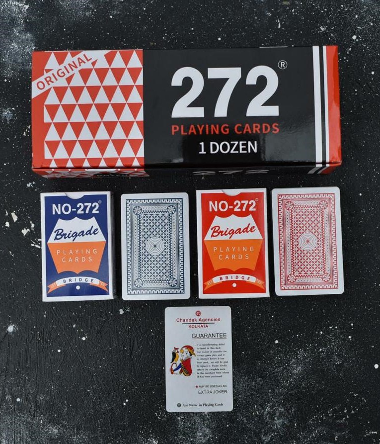 272 brand playing cards