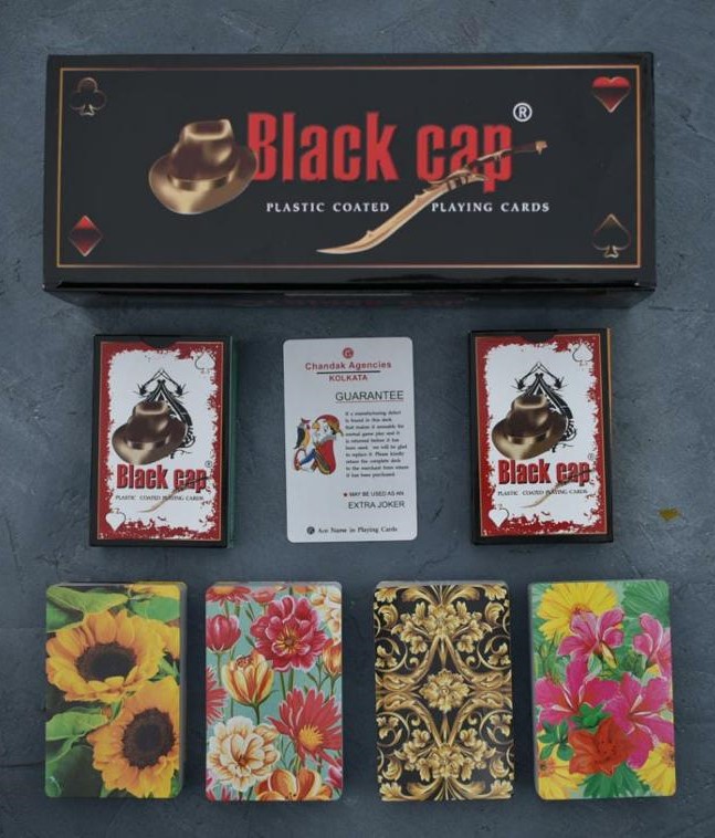 Black Cap brand playing cards